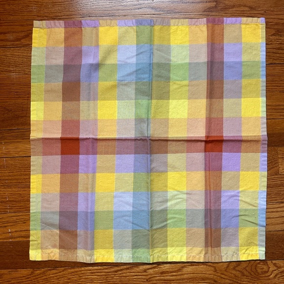 BAGGU RARE Reusable Cloth Napkins - Set of 3 - Medium Check Multi - Picture 4 of 5